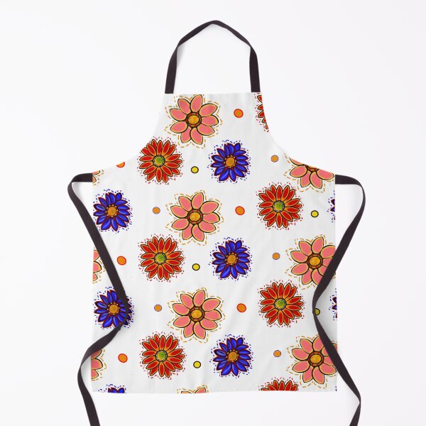 Item preview, Chrysanthemum Retro 60s and 70s flower power pattern - groovy flowers designed and sold by Artonmytee.