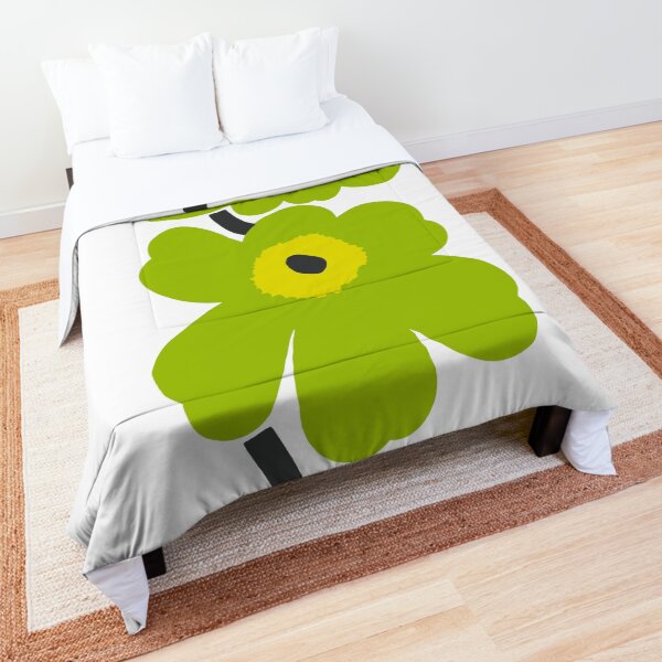 Marimekko green Floral design Comforter