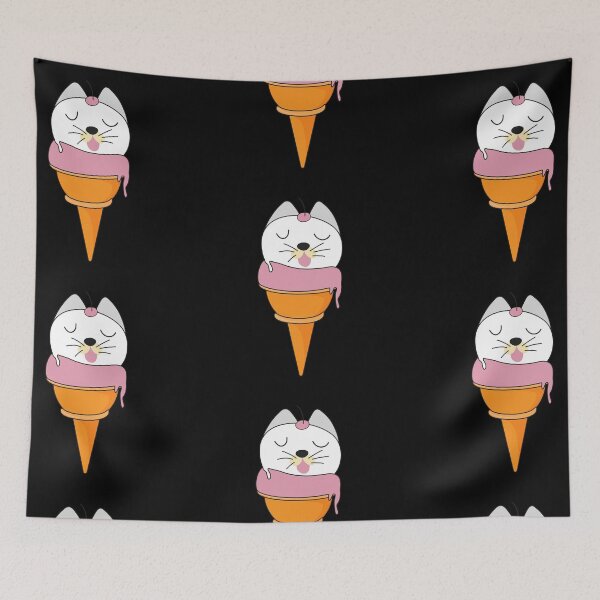 Item preview, Cat cats ice cream waffle kitten ball balls animal pet gift idea designed and sold by Mark Sukra.