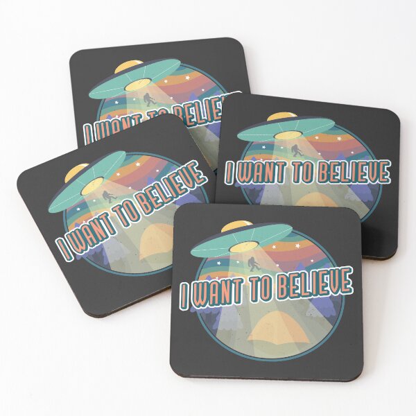 Item preview, UFO I Want To Believe Alien Retro Vintage Design designed and sold by delohill.