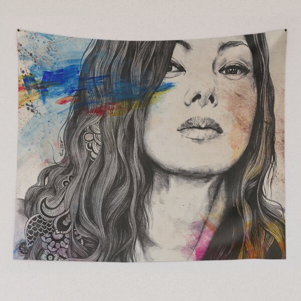 Item preview, untitled #91020 | zentangle japanese woman portrait designed and sold by Marco Paludet.
