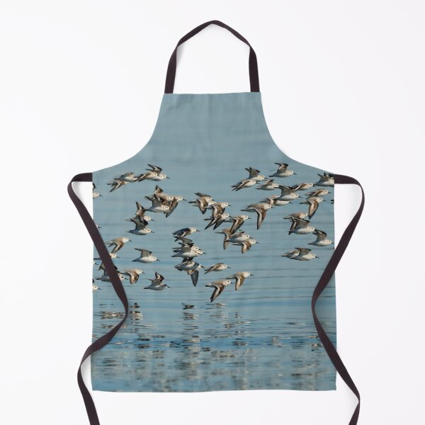 Item preview, Winter Flight of Sanderlings Sandpipers at the Beach designed and sold by walkswithnature.