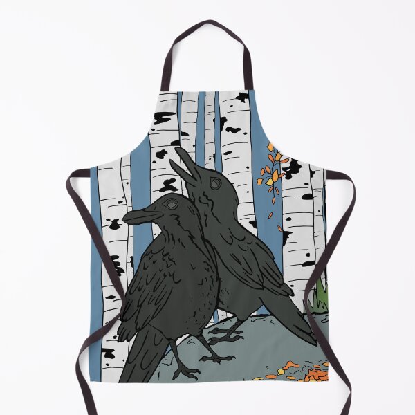 Item preview, Ravens and Aspen Trees on an Autumn Day designed and sold by Otter-Grotto.