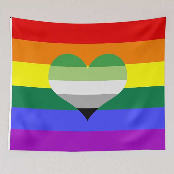 Item preview, Gay Aromantic Pride Flag designed and sold by DarkVulpine.