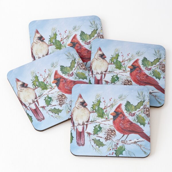 Item preview, Cardinals In Winter Part Two designed and sold by pikolasart.