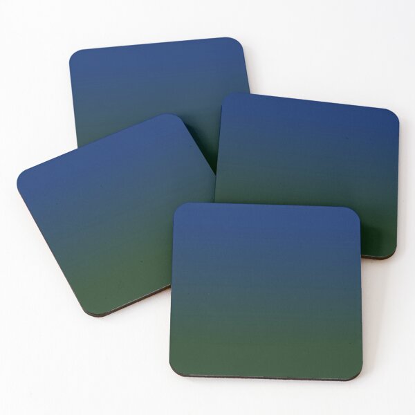 Item preview, Green And Royal Blue Aesthetic Ombre designed and sold by LiveAesthetic.