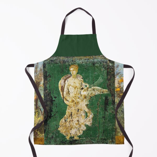 Item preview, LEDA WITH SWAN ,POMPEII ,ANTIQUE ROMAN WALL PAINTINGS Flower Garden Flying Birds ,Quince and Apple Trees designed and sold by BulganLumini.