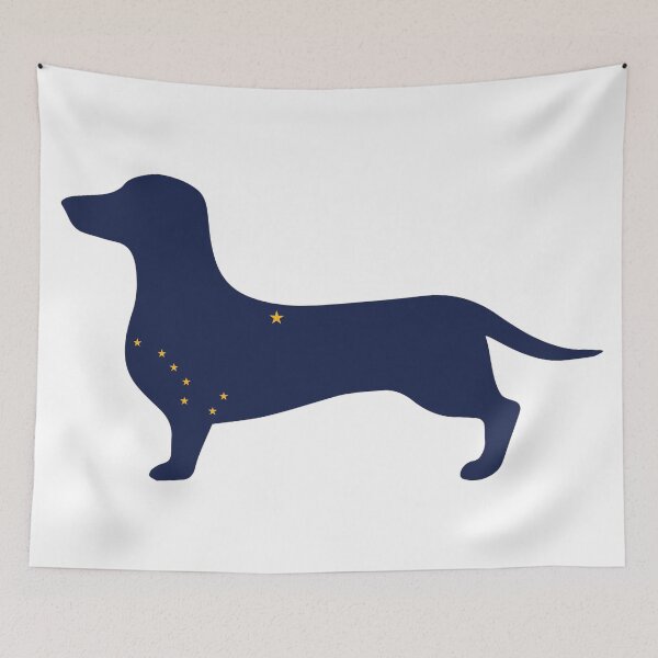 Item preview, Alaska Dachsund Flag designed and sold by Wienerful.