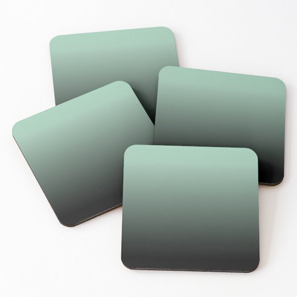 Item preview, Black And Mint Green Aesthetic Ombre designed and sold by LiveAesthetic.