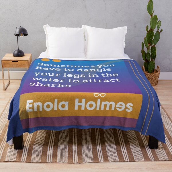 Artikelvorschau, Baumeln Sie Ihre Beine, Enola Holmes Minimal Quote entworfen und verkauft von designdroplet.