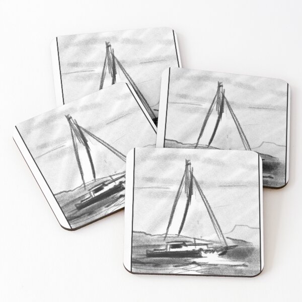 windwalker sketch Coasters (Set of 4)