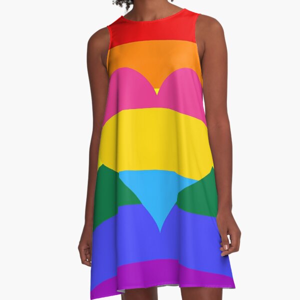 gay pride flag dress