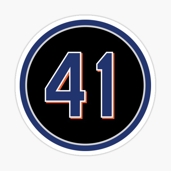 Tom Seaver #41 Jersey Number Sticker for Sale by StickBall