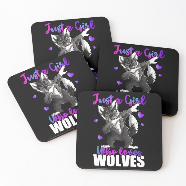 Item preview, Just a girl who loves Dabbing Wolf  designed and sold by mermaidselina.