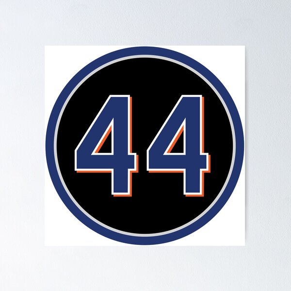 Aperçu de l'œuvre David Cone #44 Jersey Number créée et vendue par StickBall.