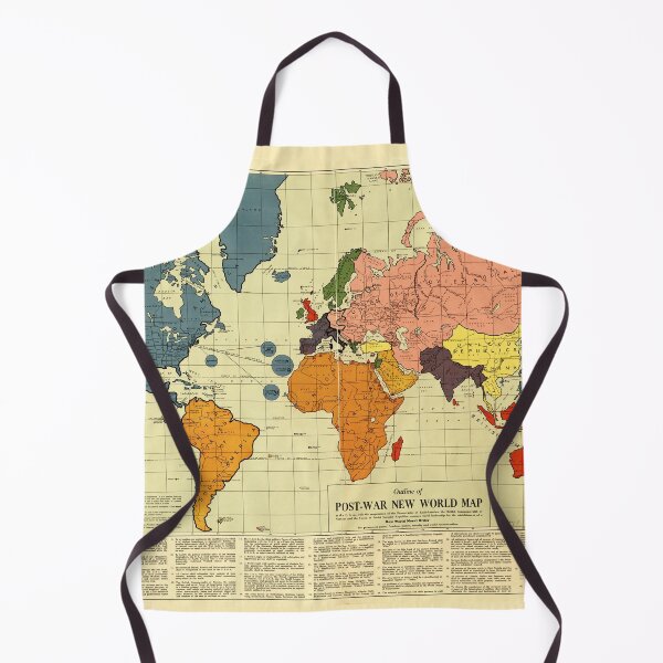 Item preview, Post War World Map (1942) designed and sold by allhistory.