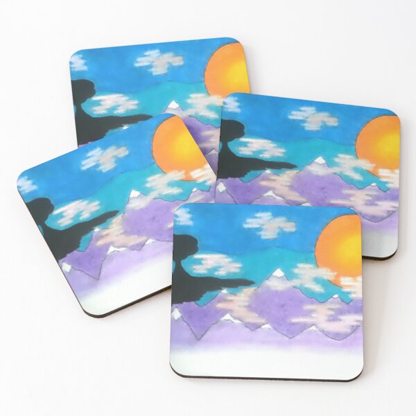 Item preview, Pastel Mountain Sunset designed and sold by NiaNatorArt.