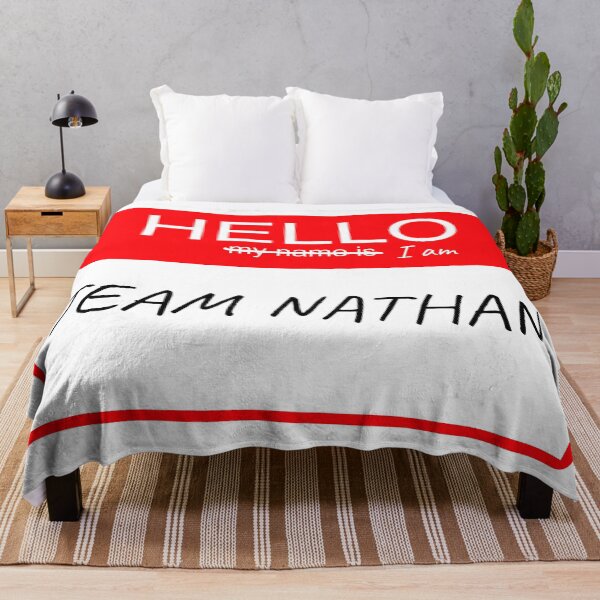 Item preview, Hello Im Team Nathan Name Tag Custom Personalised Design designed and sold by CreatedbyJR.
