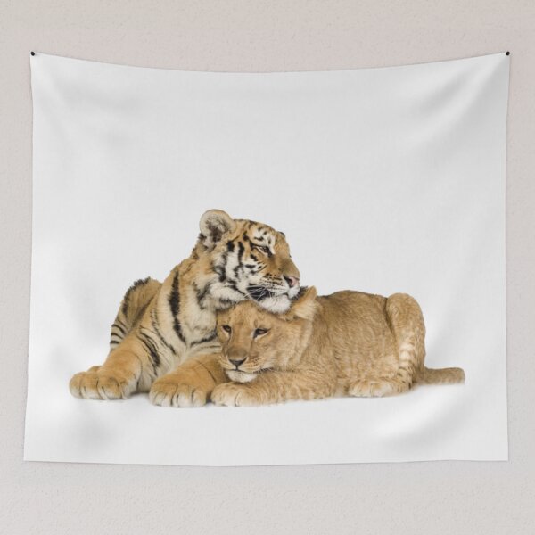 Aperçu de l'œuvre Mignon petit tigre et lionceau créée et vendue par Designs By Creation.
