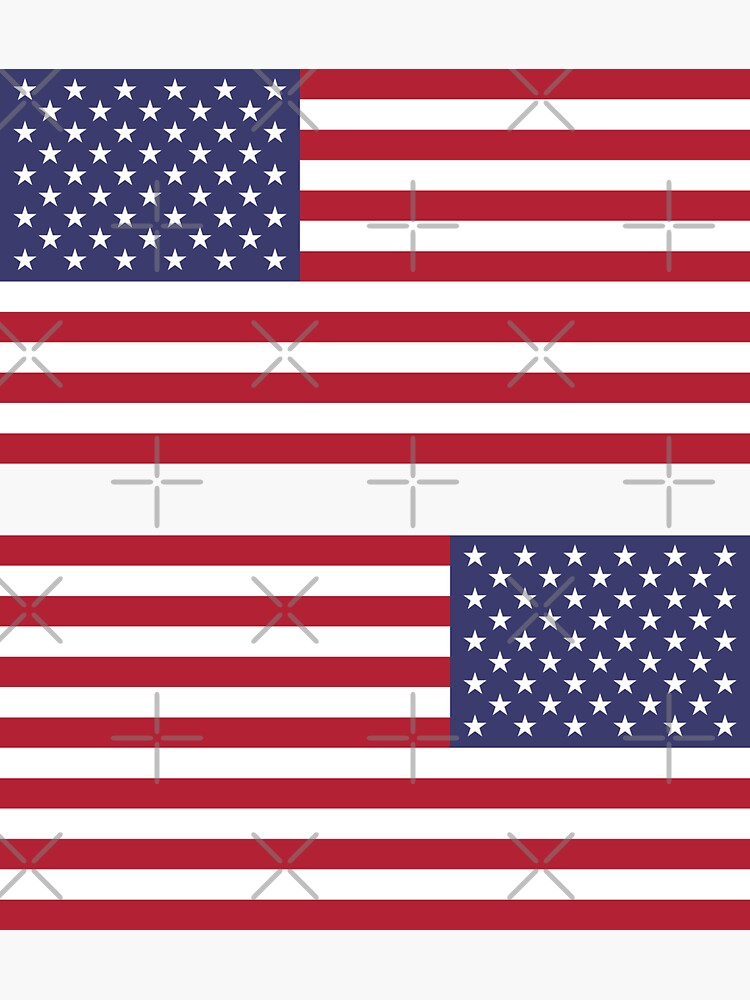 "United States USA Flag Red White and Blue" Sticker for Sale by