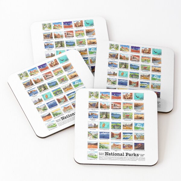 Item preview, US National Parks A-H, Watercolors designed and sold by MMc Buck.