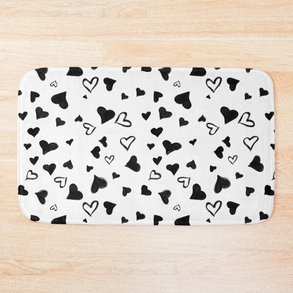 Item preview, Black Hearts on White designed and sold by Elisabeth Lucas.
