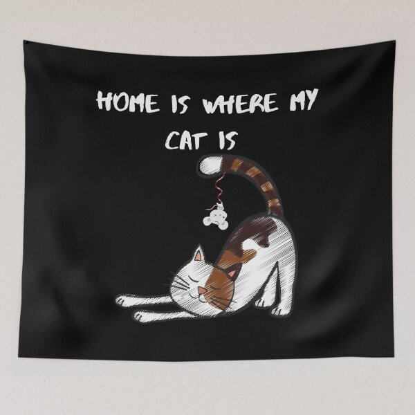 Item preview, Home is Where my Cat is  designed and sold by Drnksuzys.