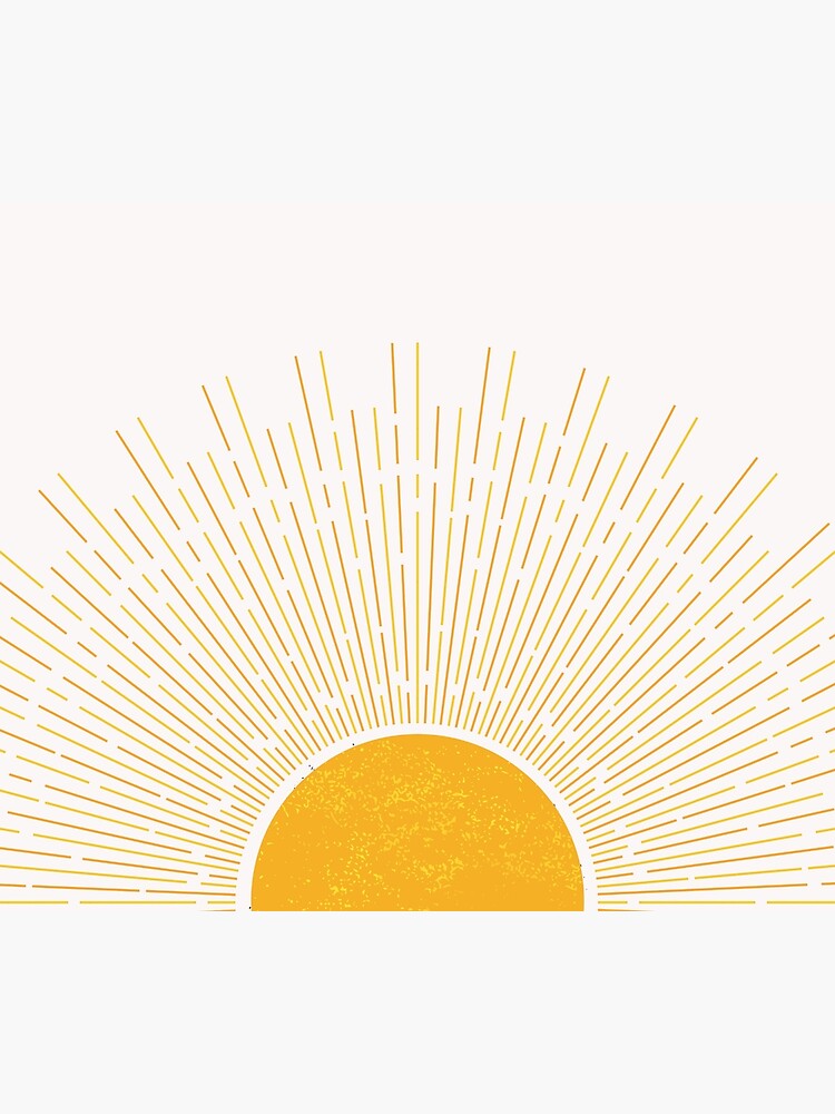 Thumbnail 3 of 3, Poster, Sunrise Art, Retro Boho Sun designed and sold by MMonroeStudio.
