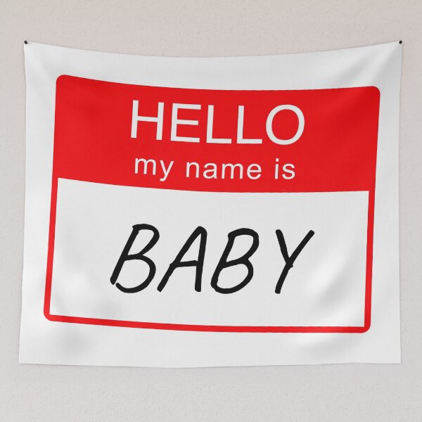 Item preview, Hello My Name Is Baby Tag Custom Personalised Design  designed and sold by CreatedbyJR.