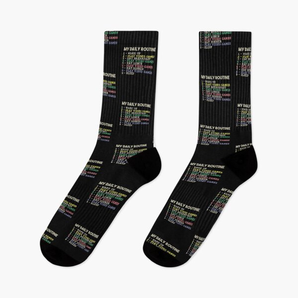 Item preview, My Daily Routine, Play Video Games, Funny Cool Gamer Daily Routine designed and sold by awesomedraw.