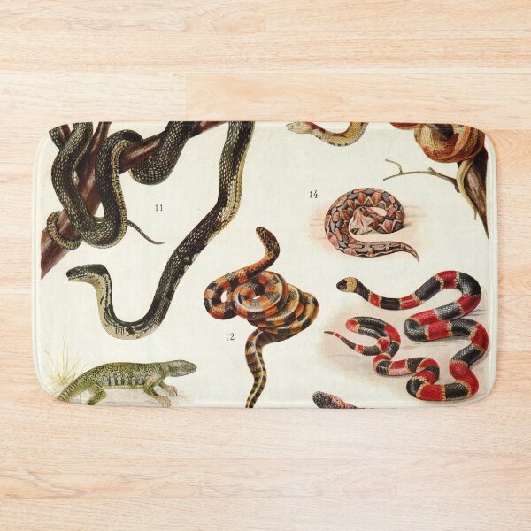 Item preview, Adolphe Millot - Batraciens et reptiles - French vintage zoology poster designed and sold by DejaVuStudio.