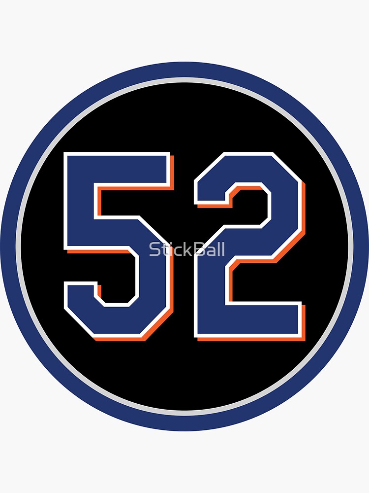 Yoenis Cespedes #52 Jersey Number Sticker for Sale by StickBall