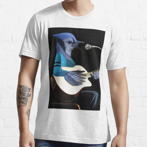 BLUE JAY ON ON SKI-DOO-- PLAYS GUITAR SERENADES MATE --VARIOUS FUN BLUE  JAYS APPAREL Essential T-Shirt for Sale by ✿✿ Bonita ✿✿ ђєℓℓσ