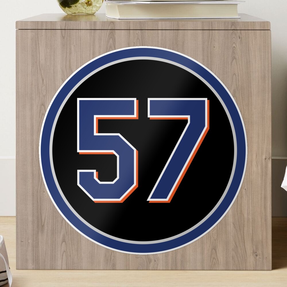 Johan Santana #57 Jersey Number Sticker for Sale by StickBall