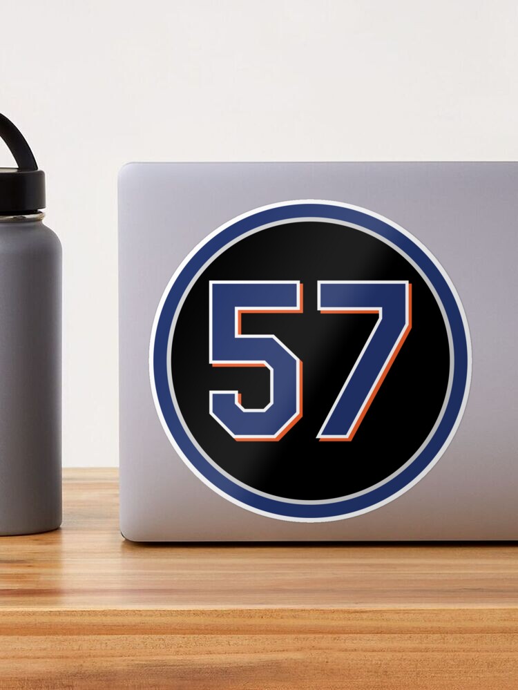 Johan Santana #57 Jersey Number Sticker for Sale by StickBall