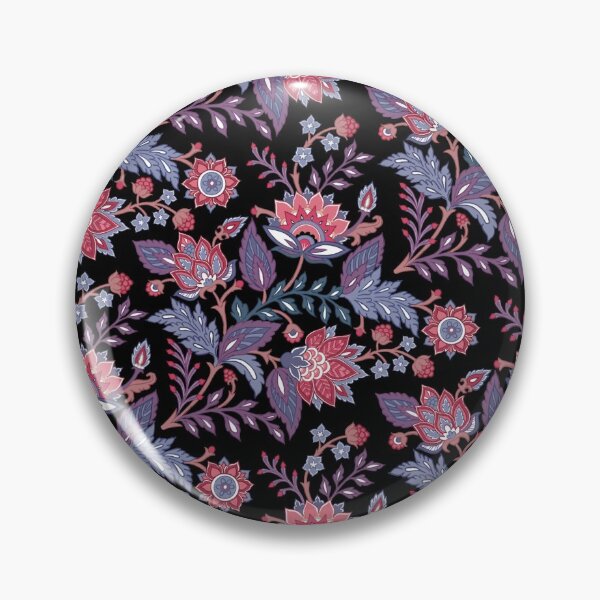 Item preview, Pink florals on black designed and sold by Geetika Batra.