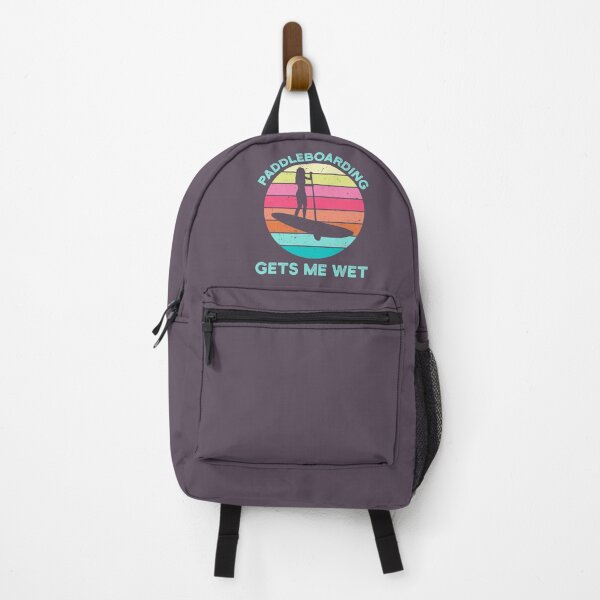 Item preview, Paddleboarding Gets Me Wet Paddleboard Paddleboarder SUP Water Sports Beach Ocean Waves Retro Vintage Sunset Funny Pun designed and sold by gkao.
