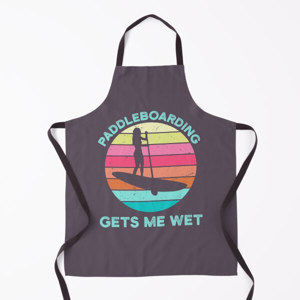 Item preview, Paddleboarding Gets Me Wet Paddleboard Paddleboarder SUP Water Sports Beach Ocean Waves Retro Vintage Sunset Funny Pun designed and sold by gkao.