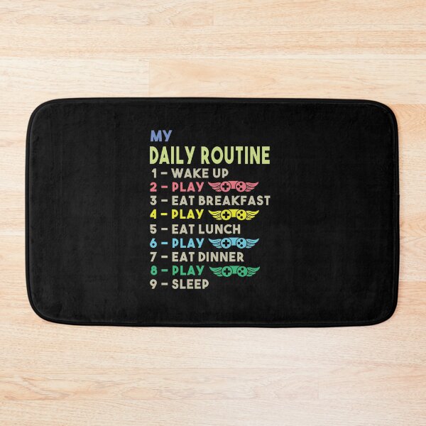 Item preview, My Daily Routine, Play Video Games, Funny Cool Gamer Daily Routine designed and sold by awesomedraw.