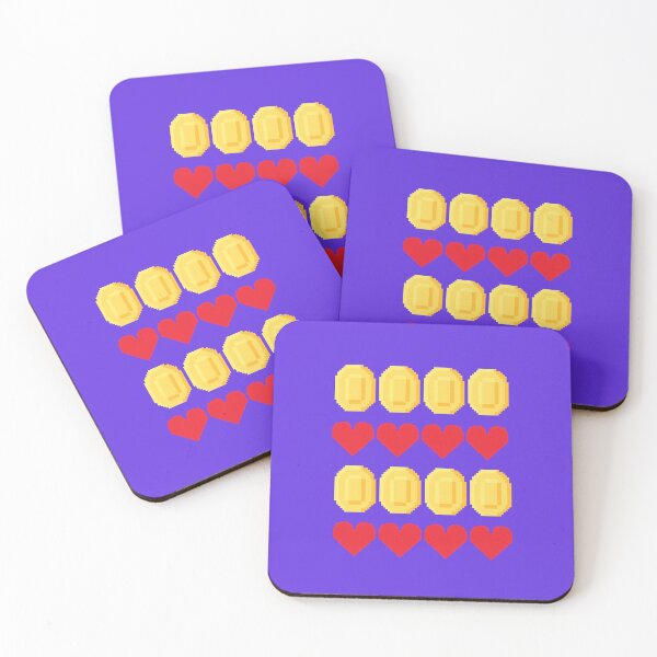 Item preview, Gaming Coins & Hearts Pattern! designed and sold by GleamingGiant.
