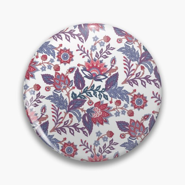 Item preview, Pink florals on white designed and sold by Geetika Batra.