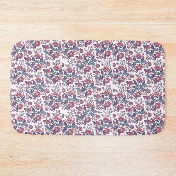 Item preview, Pink florals on white designed and sold by Geetika Batra.
