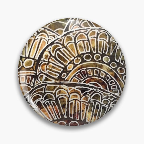 Item preview, Mandala Brown and Blue designed and sold by Lynn Harriet.