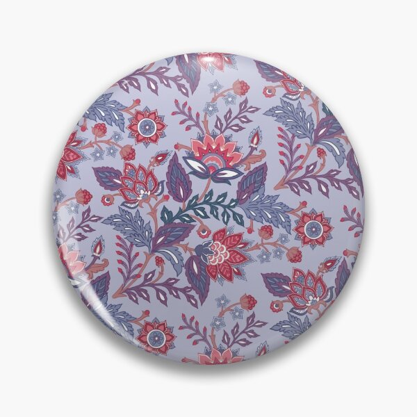 Item preview, Pink florals on light blue designed and sold by Geetika Batra.
