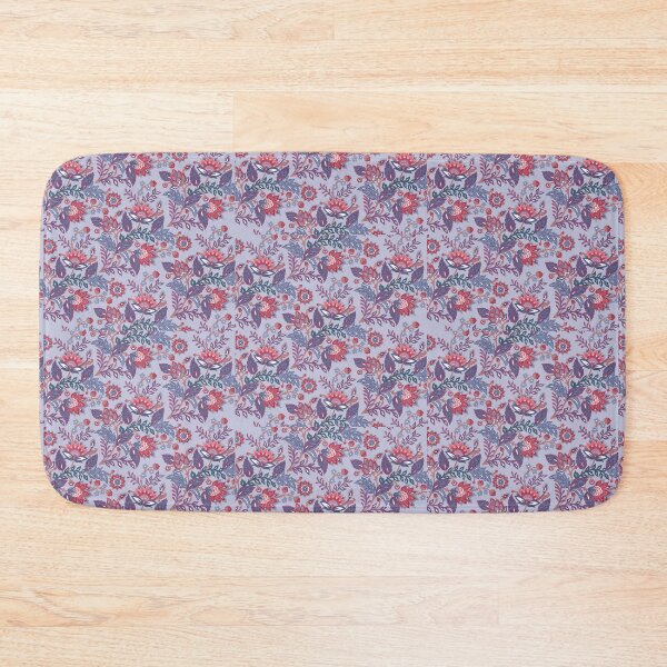 Item preview, Pink florals on light blue designed and sold by Geetika Batra.