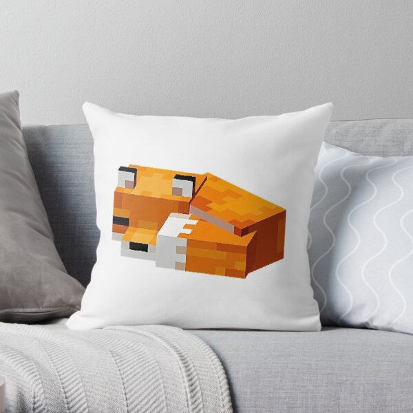 minecraft fox pillow