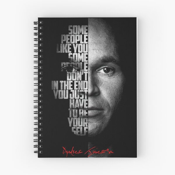 Item preview, Black and white Andres Iniesta Quote. designed and sold by Enea Kelo.