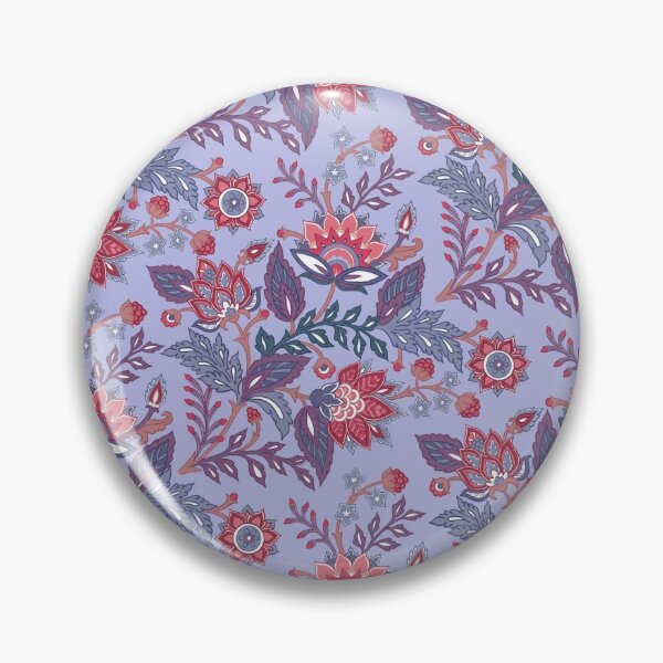 Item preview, Pink florals on purple designed and sold by Geetika Batra.