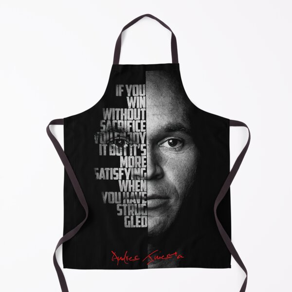 Item preview, Black and white Andres Iniesta Quote. designed and sold by Enea Kelo.