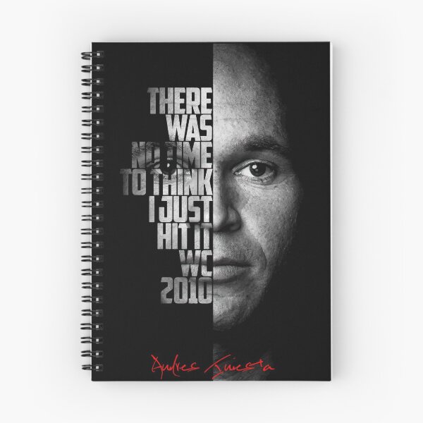 Item preview, Black and white Andres Iniesta Quote. designed and sold by Enea Kelo.